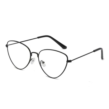 Vintage Sexy si Damele de Ochi de Pisica ochelari de Soare Femei de Moda Clar Rosu Ochelari Cadru Metalic Ochelari de Soare Pentru Femei UV400