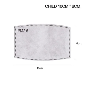 10-100 BUC/Set PM2.5 Hârtie De Filtru Anti Ceata Gura Copilului Masca Anti Mască De Praf, Filtru De Carbon Activ Hârtie De Îngrijire A Sănătății