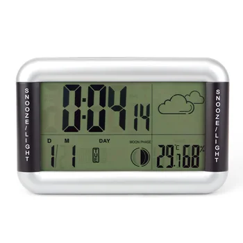 MAX ACASĂ LED Ceas cu Alarma Electronic de Amânare de Temperatură și Umiditate cu iluminare din spate Calendar Săptămână Creative Dormitor leneș de Trezire,