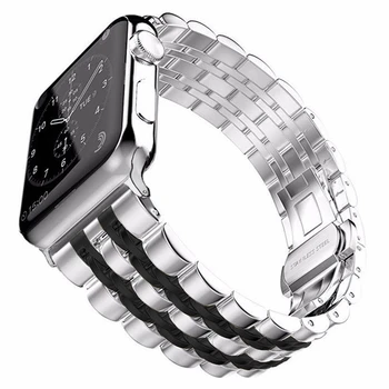 Watchband compatibile pentru Apple Watch Seria 5 formatia 44mm 40mm din Oțel Inoxidabil brățară de link-ul pentru iwatch seria 4 3 2 1 curea de mână
