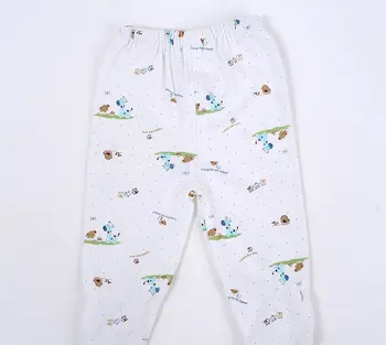 Emmababy Băiețel Nou-născut Fete Haine de Bumbac Animale Drăguț Butonul de Imprimare Topuri Pantaloni Lungi Haine pentru Sugari 5Pcs Tinutele Set de 0-3M