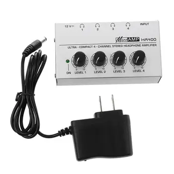 HA400 4 Canale Ultra-compact pentru Căști Audio Stereo Amp Microamperi Amplificator