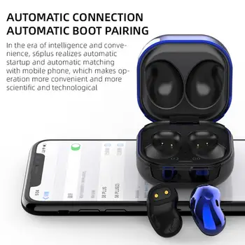 S6 Plus TWS Căști fără Fir de Control Tactil 9D Bluetooth Stereo 5.1 Căști Cu Microfon Impermeabil Sport Cască
