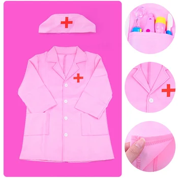 Copii Fată Băiat Asistenta Medicului Cosplay Costum Bal Mascat Haine Pentru Copii, Spitalul De Copii Experiență Profesională Joc