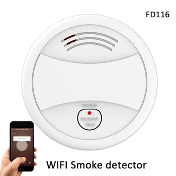 2021 mai Nou WIFI Detector de Fum Tuya APP Senzor de Alarmă de Incendiu Independente, Alarma de Fum, Protecția Android