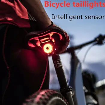 MEROCA Biciclete stopuri senzor Inteligent de Frânare Stopurile de Încărcare USB Led MTB Biciclete Rutier Flash de Lumină cu Coada Lumini Spate