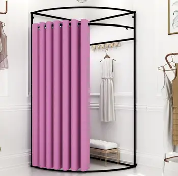 Magazin de îmbrăcăminte display perete raft de colț asamblare mobilă cameră montare cortina piesa mall aterizare simplu dressing