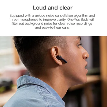 OnePlus Muguri De Căști Fără Fir Bluetooth 30 De Ore De Viață A Bateriei De Mediu De Anulare A Zgomotului Căști De Încărcare Rapidă
