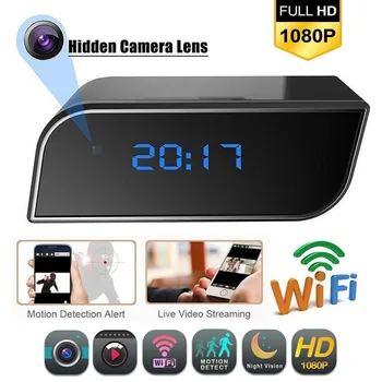 HD 1080P Camera IP Wifi Ceas de Securitate Acasă P2P IR Noapte Viziune Livecam Alarma camera Video Ceas Digital Video Cam DVR camera Video