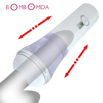 Sex fara preludiu jucarii Sexuale Pentru Bărbat LCD Masturbez Cupa Automate Telescopice Rotație Inteligent Pronunția pentru mărirea Penisului Pompa Vibratoare