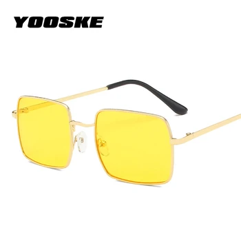 YOOSKE de Lux Pătrat ochelari de Soare pentru Femei Brand Designer Retro Cadru din Aliaj de Ochelari de Soare Vintage Gradient de sex Masculin Oculos Feminino