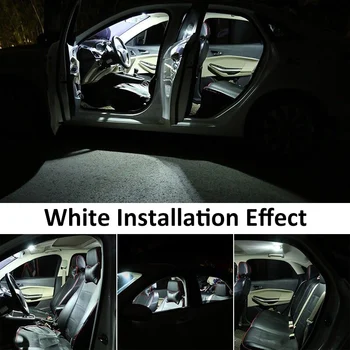 20 Buc Interior Alb Becuri cu LED-uri Pachet Kit Pentru 2002-2011 Volvo XC90 Harta Dom Portbagaj Lampa plăcuței de Înmatriculare Accesorii Auto