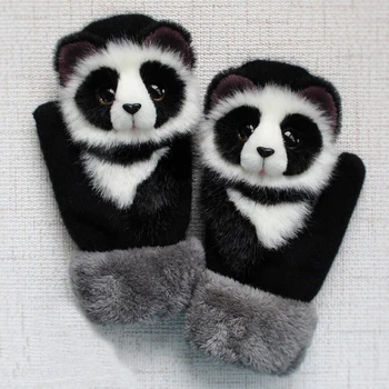 Cald Gros Copii Mănuși Model Animal Mănuși De Toamna Si Iarna Caldura De Pluș Mănuși Tricotate Pentru Femei, Cadouri De Craciun