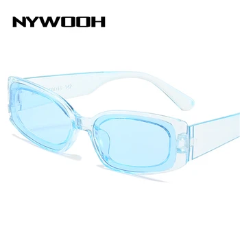 NYWOOH Epocă ochelari de Soare Patrati Femeile Mic Dreptunghi Ochelari de Soare Doamnelor Designer de Brand de Lux Clar Lentile UV400 Ochelari