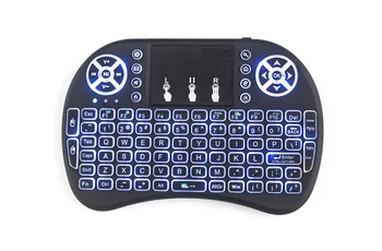 I8 tastatură cu iluminare din spate română rusă spaniolă Air Mouse Wireless 2.4 GHz, Tastatura Touchpad-ul Portabil pentru TV Box H96 max PC