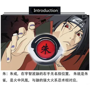 10buc Anime Naruto Organizarea Inel Uchiha Itachi Inel Misterul Inelului Zetsu Payne Uchiha Loc Scorpion de Nisip Roșu