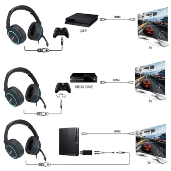 Profesionale 7.1 Canale Gamer Căști pentru Calculator PS4 Jocuri Căști Reglabil Bass Stereo PC cu Fir Căști Cu Microfon Cadouri