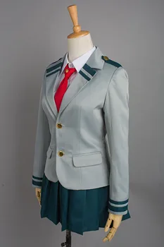 (În Stoc) Boku no Hero Academia OCHACO URARAKA Cosplay Costum Eroul Meu mediul Academic Asui Tsuyu Cosplay Costum de Uniformă Școlară Rochie