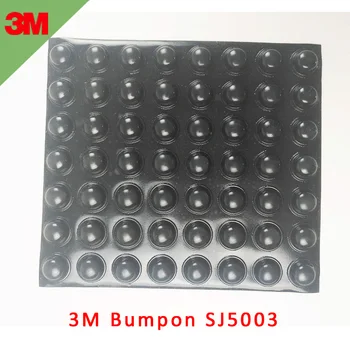 56pcs 3M Marca Bumpon Produse de Protecție SJ5003 Negru Cauciuc Natural W11.2mm*H5.1mm