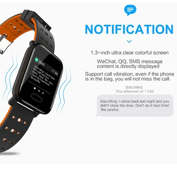 Ceas inteligent Tensiunii Arteriale A6 Fitness Tracker Ceas Smartwatch rezistent la apa GPS Heart Rate Monitor Pedometru Ceas Pentru Barbati Femei