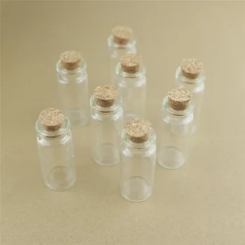 50pcs/lot 22*60mm 12ml Mini Sticle de Sticlă Cu Dop de Plută Meșteșuguri Mici Borcane Transparente Pahar Gol de Stocare Borcan de Sticla Cadou