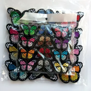 Set De 120PCS Colorate Amestecate Fluture Patch-uri de Fier Sau Coase Tesatura Autocolant Pentru Haine Brodate Aplicatii de BRICOLAJ Pentru Îmbrăcăminte