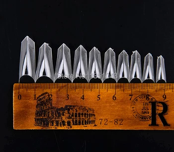 500 X francez Sfaturi de Unghii Acrilice V curbat nail art rapid de transport maritim