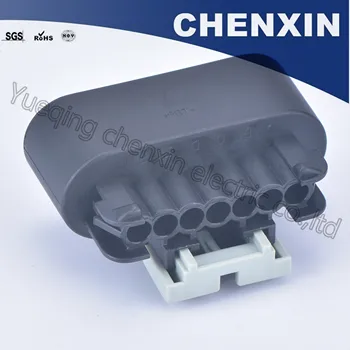 Negru 7 pin auto conectori de sex feminin fasciculului de cabluri electrice cablu conector rezistent la apa