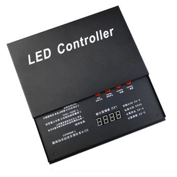 8192 Pixeli T8000 T-8000A AC 220V / 110VSD Card Pixel Controller pentru WS2801 WS2812B WS2811 LPD8806 RGB Benzi cu LED-uri Controler DC5V