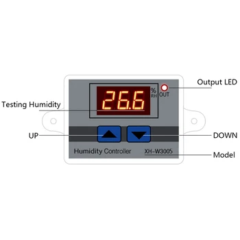 0~99%RH Digital Umiditate Controller 12V 24V 110-220V Umiditate de Control Comutator comandat prin Higrostat Higrometru Cu Senzor de Umiditate