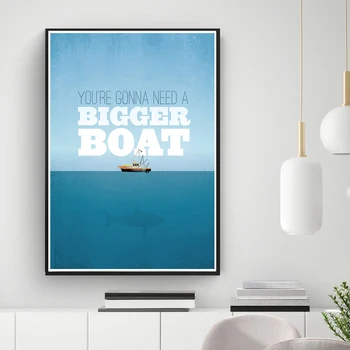 Fălcile Filmul Barca Inspira Citat De Postere Și De Imprimare Panza Pictura Poze De Perete Pentru Camera De Zi Nordic Decor Decor Acasă Quadro