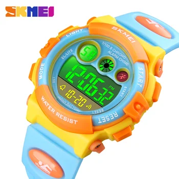 SKMEI Brand Sport Copii Ceas Cronometru Cronograf Ceasuri Electronice Moda Copii Ceas de mână de Lux Impermeabil Ceas Deșteptător