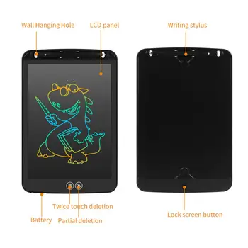 8.5/10/12 Inch Colorate Afi LCD tăbliță de Scris Ștergerea Parțială Digital Drawing Tablet Electronice Scrisul tampoane