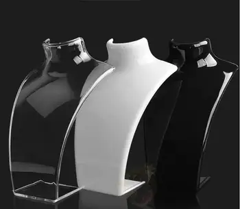 Multifuncțional acrilice Manechin Colier display stand moda Bijuterii Pandantiv Titularul de Afișare Arată Decora Bijuterii rack de Afișare