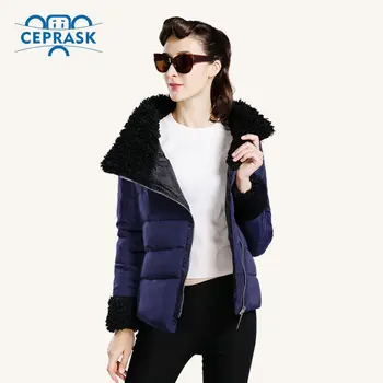 CEPRASK 2020 Înaltă Calitate Jacheta de Iarna pentru Femei, Plus Dimensiune Scurt Blana de Iarna pentru Femei Coa Cald în Jos Jacheta Parka Îmbrăcăminte exterioară