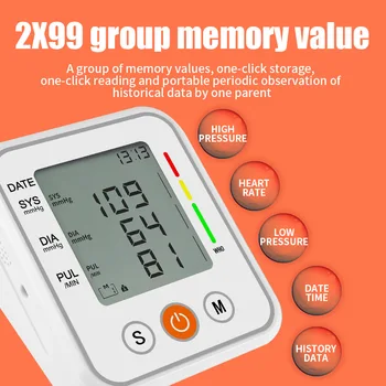 VILECO Cu voce Manșetă de Braț Monitor de Presiune sanguina uz casnic HD Display Digital de Îngrijire a Sănătății tensiometru electronic de mașină