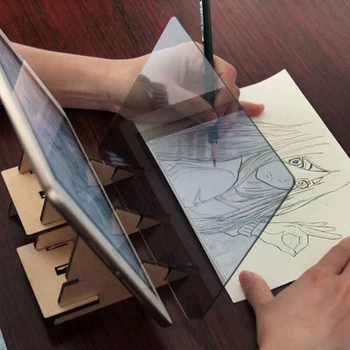 Desen Panoul de Contur Bord Copia Pad Copii Ambarcațiuni Portabil bazat pe Zero Proiecție de benzi Desenate, Pictura Jucării Mucegai Anime, Artă Schiță Instrumente