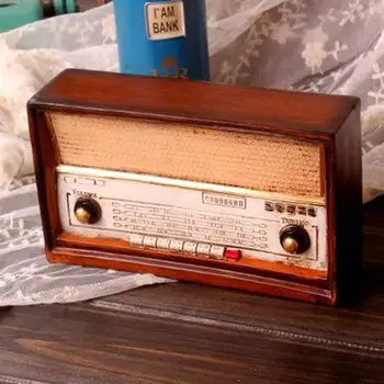 Radio Vintage Model De Stil Vechi Model Radio Rășină Desktop De Afișare Ornament Retro Radio Meserii Pentru Biroul De Acasă Decorare Cadou