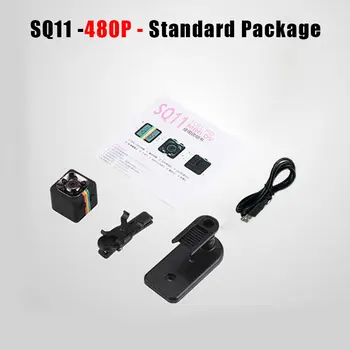 SQ11 Mini Camera Espia HD 480P/1080P шпионская камера Mica Video-camera Video Suport Ascunse TF Card Micro camera de Buzunar Kamera