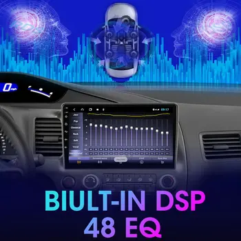 TS11-Android10 Radio Auto Multimedia Player Video Pentru Honda Civic 2005-2012 Autoradio Navigare GPS, 4G net RDS DSP IPS 6G+128G
