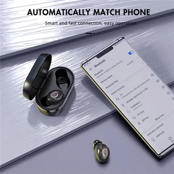 USLION Căști fără Fir Bluetooth V5.0 Căști Muzică Joc de Sunet Căști În ureche Căști Pentru iPhone Xiaomi Samsung Huawei