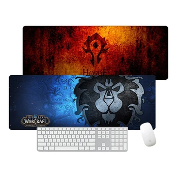 World of Warcraft 80x30cm Mari Mouse pad Gamer Hoarda Alianța Cauciuc Otaku XXL Gaming Mousepad cu Calculator Mat Accesorii Pc