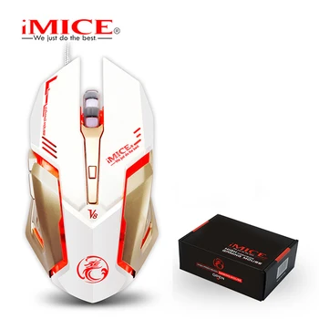 IMICE V8 cu Fir Gaming Mouse 6 Butoane Optice Profesionale Mouse Gamer Soareci de Calculator Pentru PC, Laptop