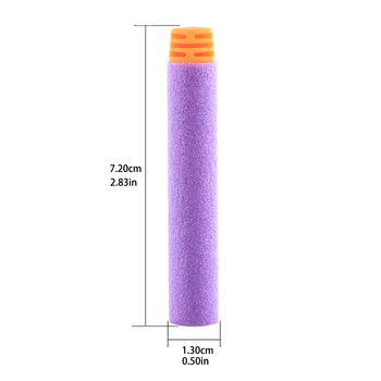 1000Pcs 7.2 cm Universal de Înaltă Tampon Moale Glonț Darts Cap Plat Moale Pistol de Jucărie Darts Pentru Nerf Elite Series Tunuri