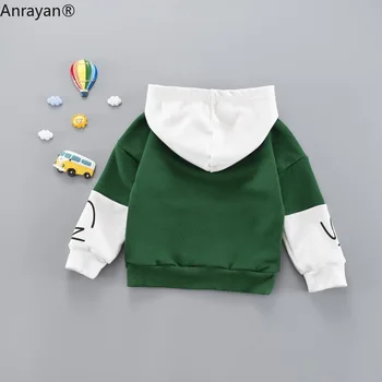 Nouă Primăvară De Toamnă De Moda Haine Pentru Copii Băieți Fete Din Bumbac De Agrement Jachete Cu Glugă Pentru Sugari Scrisoare Bluza Copii Hanorace Bluze Costume