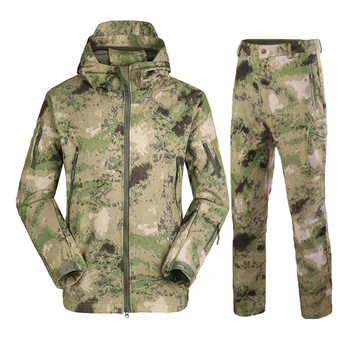 Militare Tactice Uniformă Seturi Mens Armata Camuflaj Jachete Fleece Termic În Aer Liber Hunt Militare Tactice Costum De Îmbrăcăminte De Brand