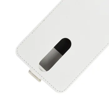 Caz pentru Nokia 5.1 Jos Deschide Stil Cazuri Flip din Piele Groasă, Solidă Slot pentru Card de Acoperire Negru pentru nokia5.1 N5.1