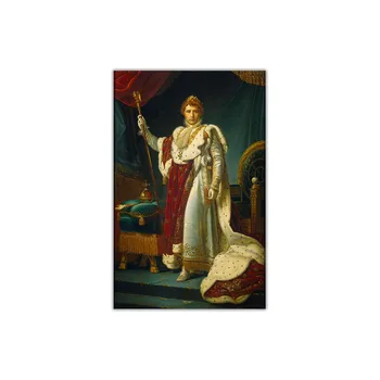 Citon Francois Gerard《Portret al Împăratului Napoleon I》Arta Panza Pictura in Ulei opera de Arta Tablou Modern Decor de Perete Decor Acasă