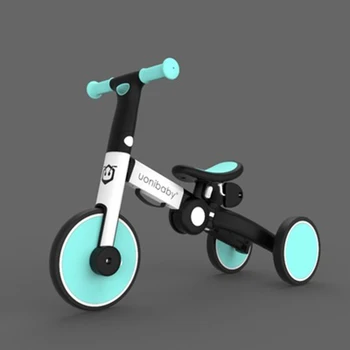 Original Uonibaby 4 In 1 Tricicleta Baby Cărucior Copii Pedala Trike Două Roți Echilibru Bicicleta Scuter Cărucior Pentru 1-6 Ani