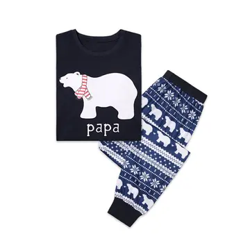 Pijamale crăciun Familie kerst Pijamale Potrivite Tinute Mama Fiica, Tatăl, Fiul Potrivire Haine Pijama Noel Famille Natal